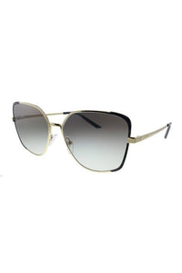 Butterfly Metal Sunglasses With Grey Gradient Lens