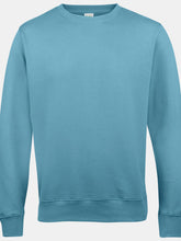 Load image into Gallery viewer, AWDis Just Hoods AWDis Unisex Crew Neck Plain Sweatshirt (280 GSM) (Turquoise Surf)