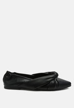 Load image into Gallery viewer, Norma Knot Detail Elasticated Ballet Flats