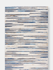 Abani Dune Contemporary Neutral Stripes Area Rug