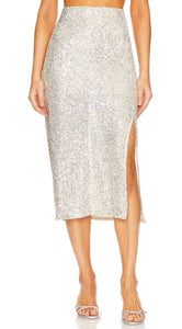 Sequin Bias Skirt