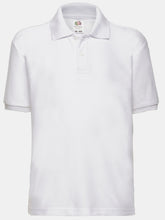 Load image into Gallery viewer, Childrens/Kids Big Girls 65/35 Pique Polo Shirt Pack Of 2 - White