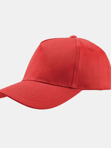 Childrens/Kids Start 5 Cap 5 Panel Pack Of 2 - Red