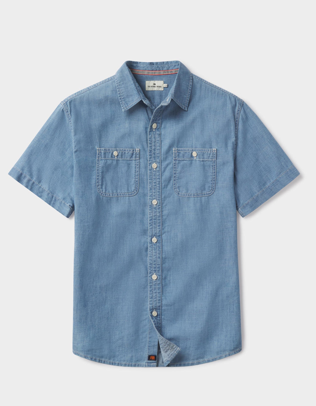 Chambray Short Sleeve Button Up