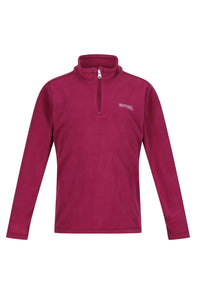 Childrens/Kids Hot Shot II Half Zip Fleece Top - Raspberry