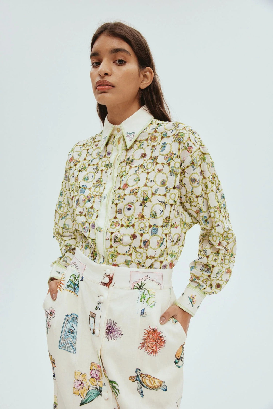 Sunset Broderie Shirt