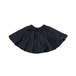 Girls Quilted Nylon Skirt - Black