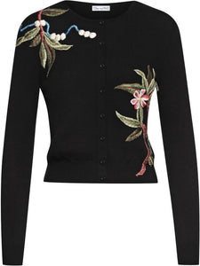 Floral Embroidered Cardigan