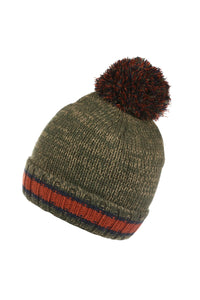 Childrens/Kids Davin IV Knitted Beanie - Dark Khaki