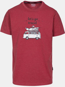 Mens Motorway T-shirt (Red Marl)