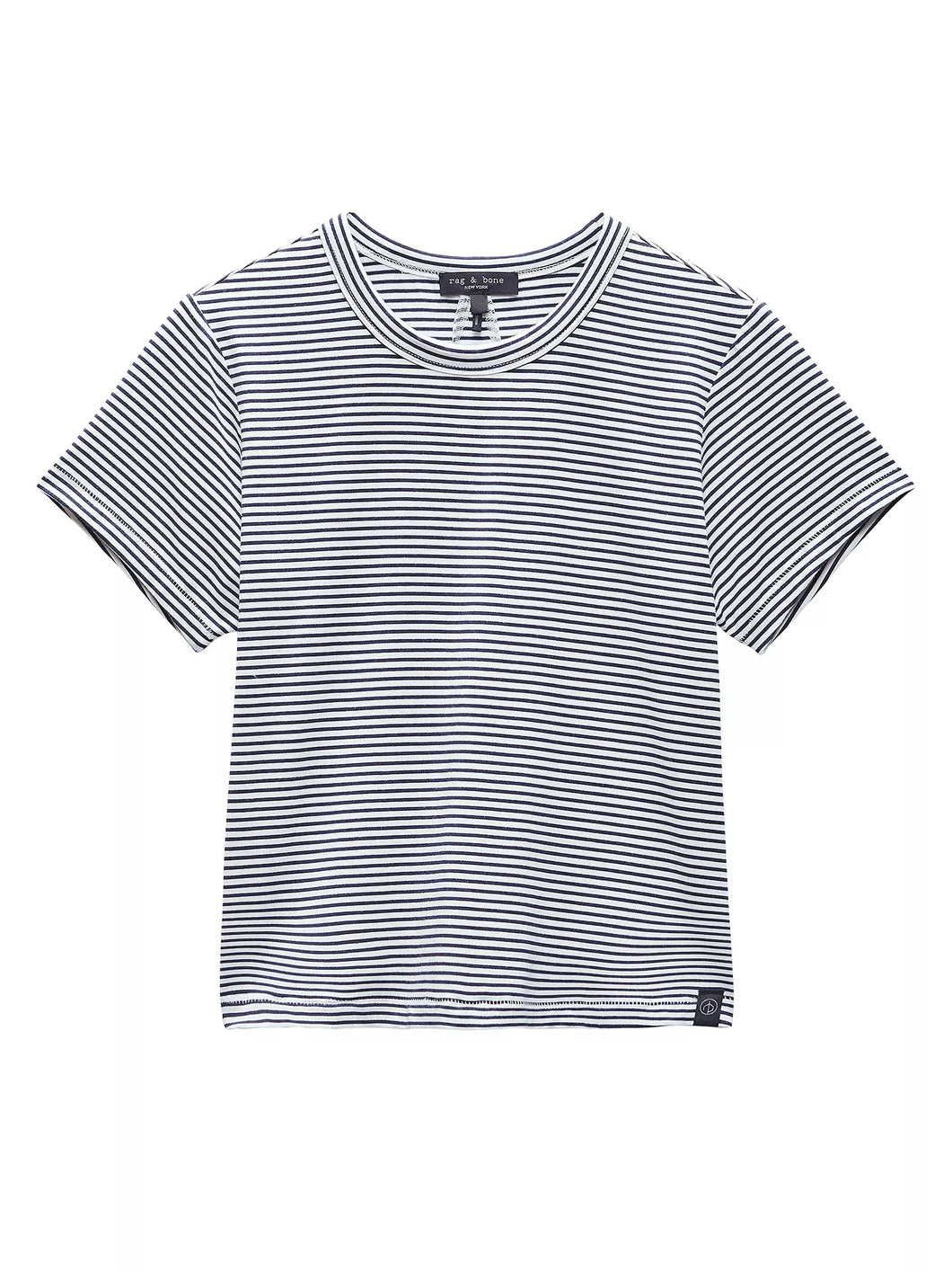 Women's Luca Striped Baby Tee T-Shirt