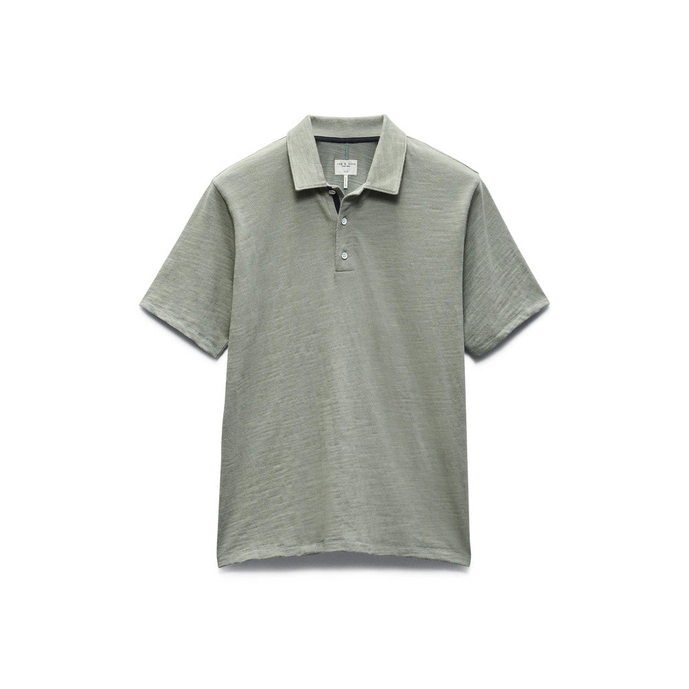 Men's Classic Flame Polo Shirt, Dark Mint