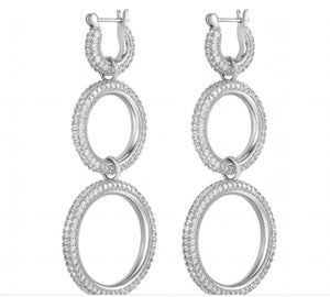 Triple Pave Hoops