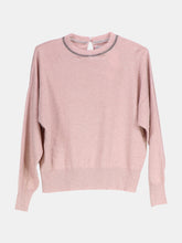 Load image into Gallery viewer, Brunello Cucinelli Women&#39;s Pink Bead-Embellished Cashmere Sweater Pullover