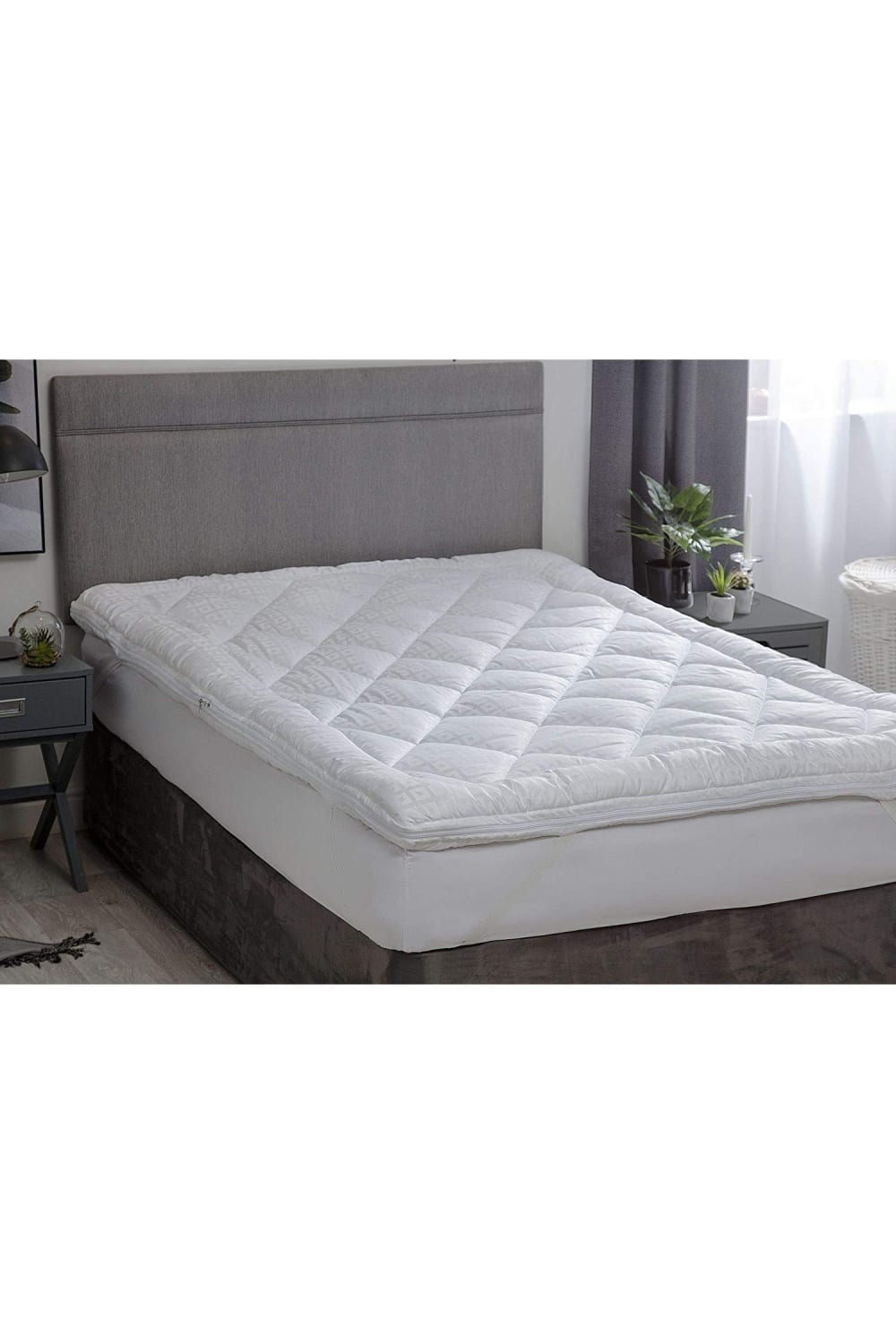 Belledorm Hotel Suite Dual Layer Mattress Topper (White) (Full) (UK - Double)