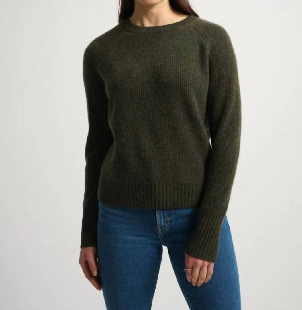 Cashmere Waffle Sweater