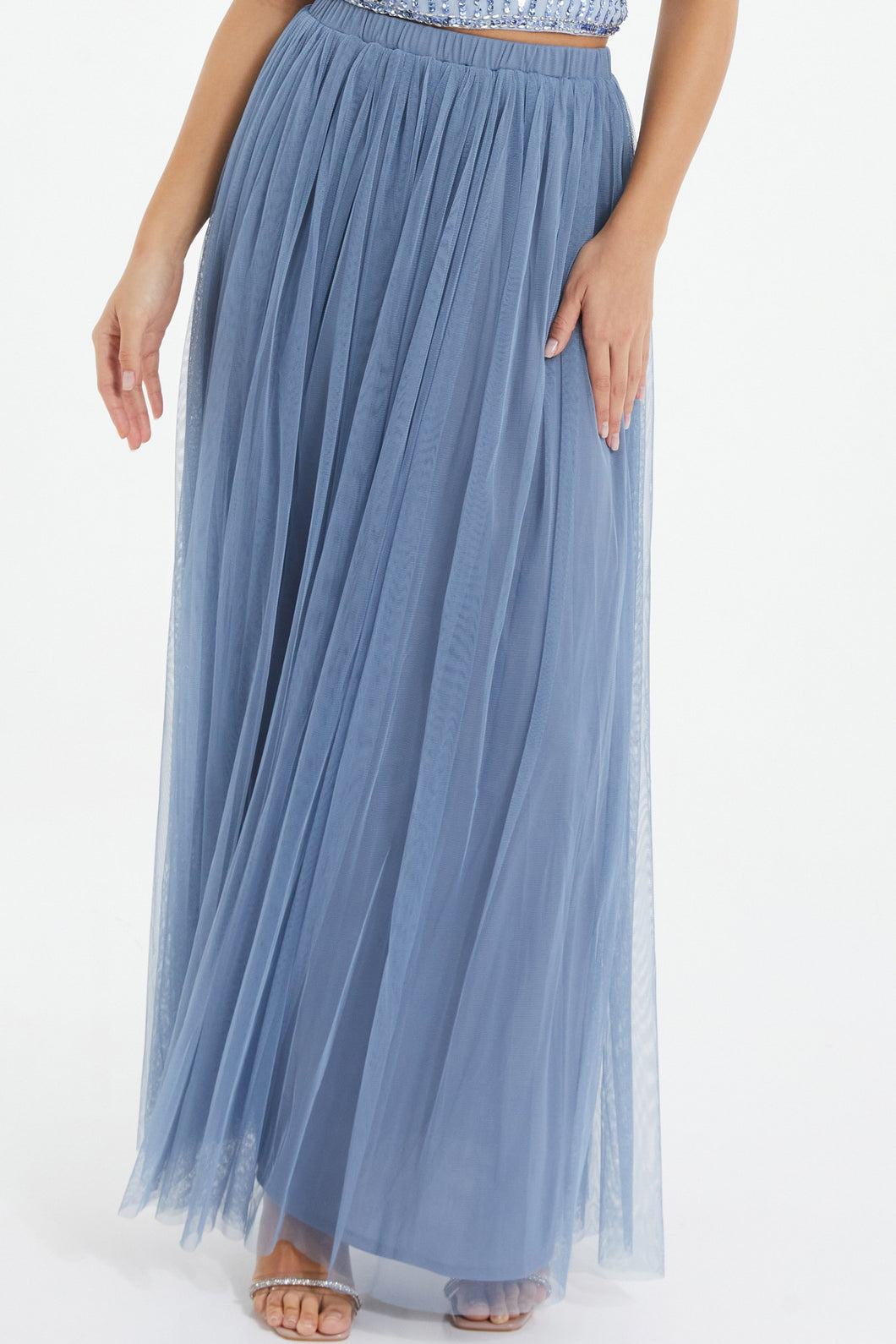 Mesh Maxi Skirt