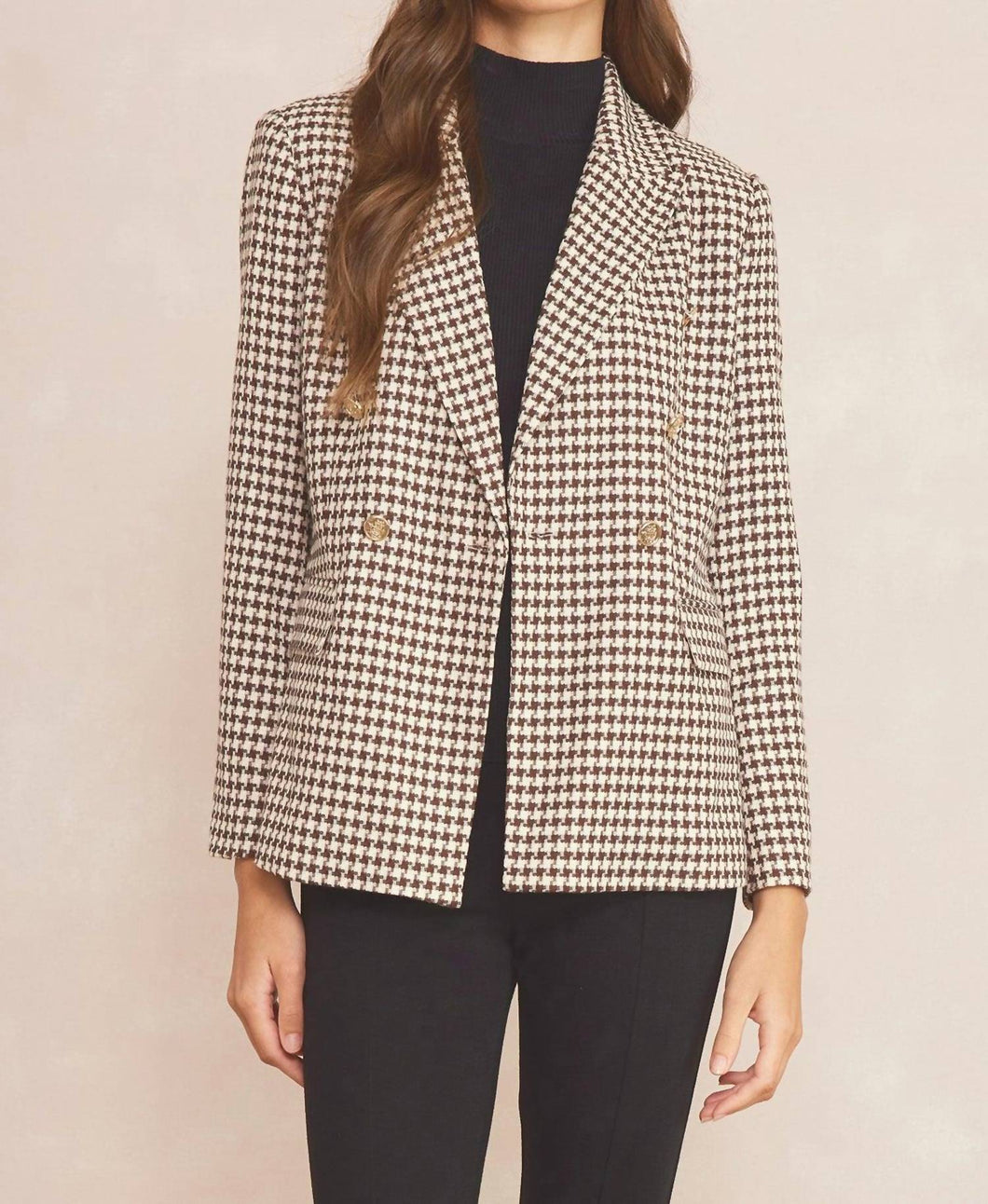 Houndstooth Blazer