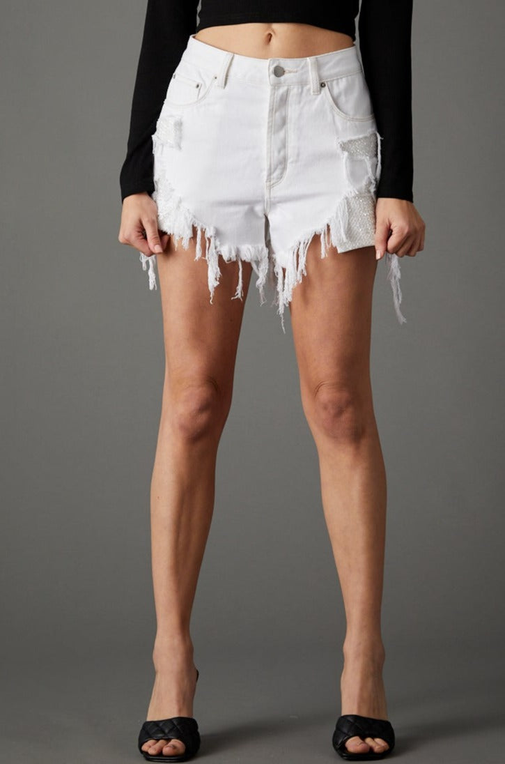 Pearl Girl Short In White