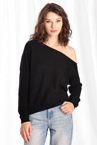 Cashmere Off The Shoulder Top