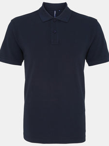 Asquith & Fox Mens Plain Short Sleeve Polo Shirt (French Navy)