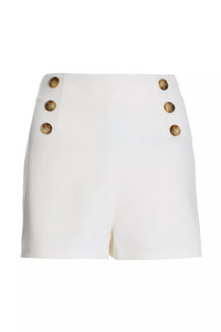 Button Detail Tailored Shorts