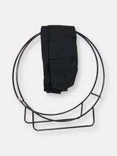 Load image into Gallery viewer, 24in Steel Firewood Log Hoop Rack Holder with Black Weather-Resistant PVC Cover