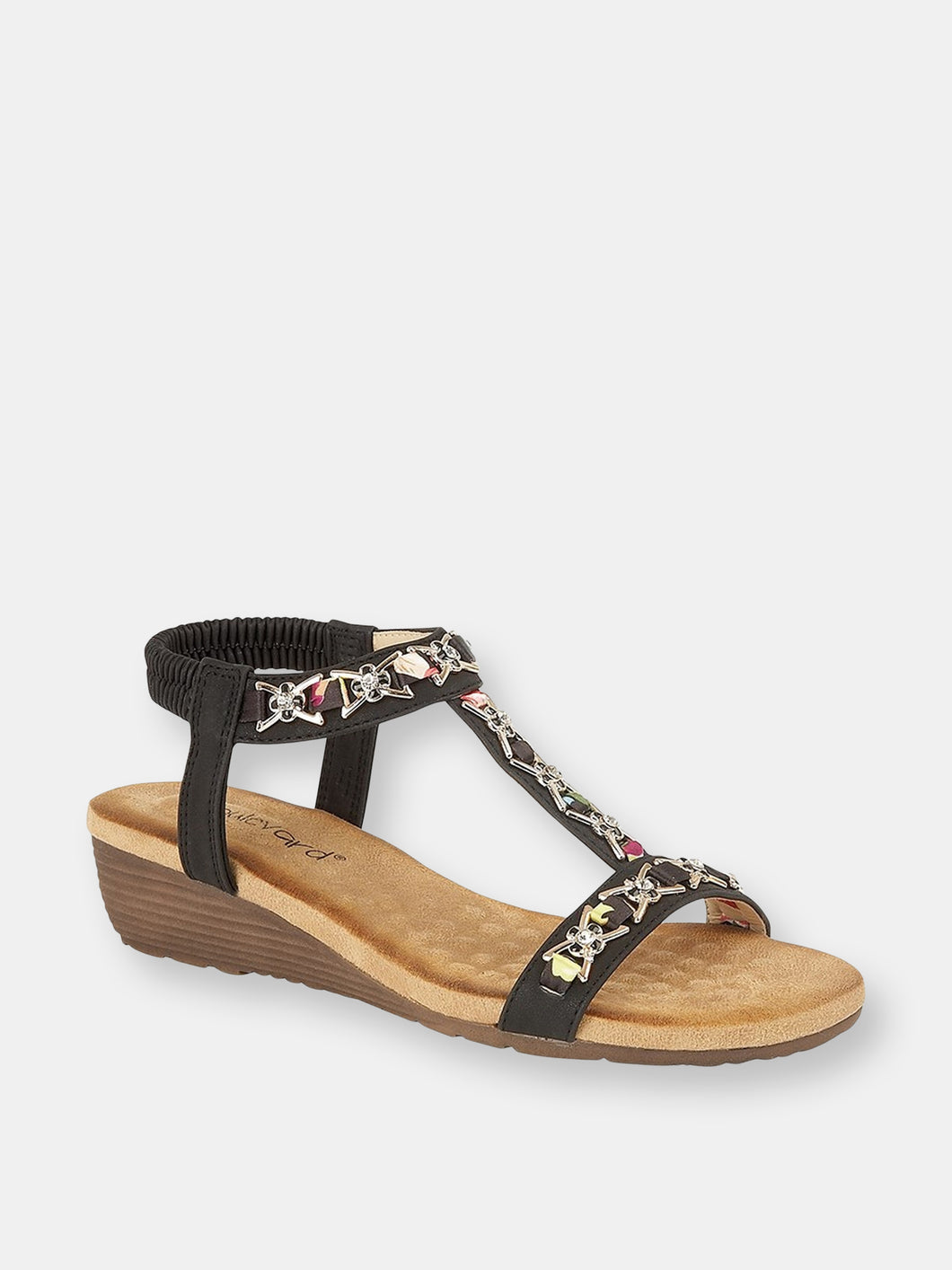 Womens/Ladies Lia Sandals (Black)