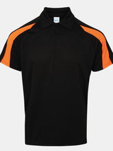 Load image into Gallery viewer, Awdis Just Cool Mens Short Sleeve Contrast Panel Polo Shirt