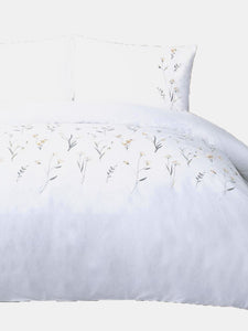 Belledorm Imogen Duvet Set (White/Saffron) (King) (UK - Superking)