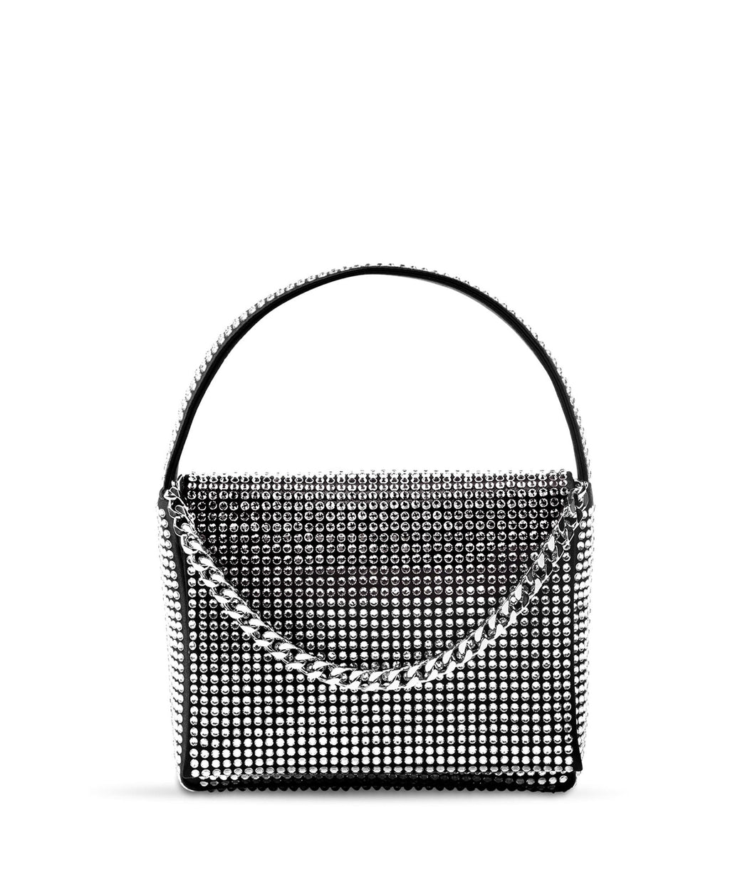 Taylor Black Bag In Silver Crystal