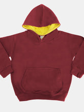 Load image into Gallery viewer, Awdis Kids Varsity Hooded Sweatshirt/Hoodie/Schoolwear (Burgundy/Gold)