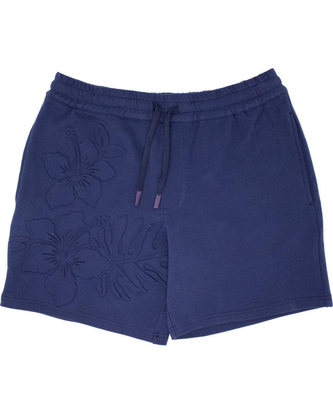 Silus Embossed Interlock Shorts - Navy