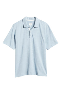 Men's Classic Flame Polo Shirt, Desert Blue