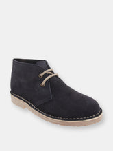 Load image into Gallery viewer, Adults Unisex Real Suede Unlined Desert Boots - Navy