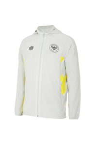 Brentford FC Childrens/Kids 22/23 Waterproof Jacket - Oyster Mushroom/Blazing Yellow