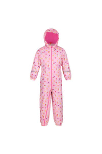 Childrens/Kids Printed Splat II Hooded Rainsuit - Sweet Lilac Llama