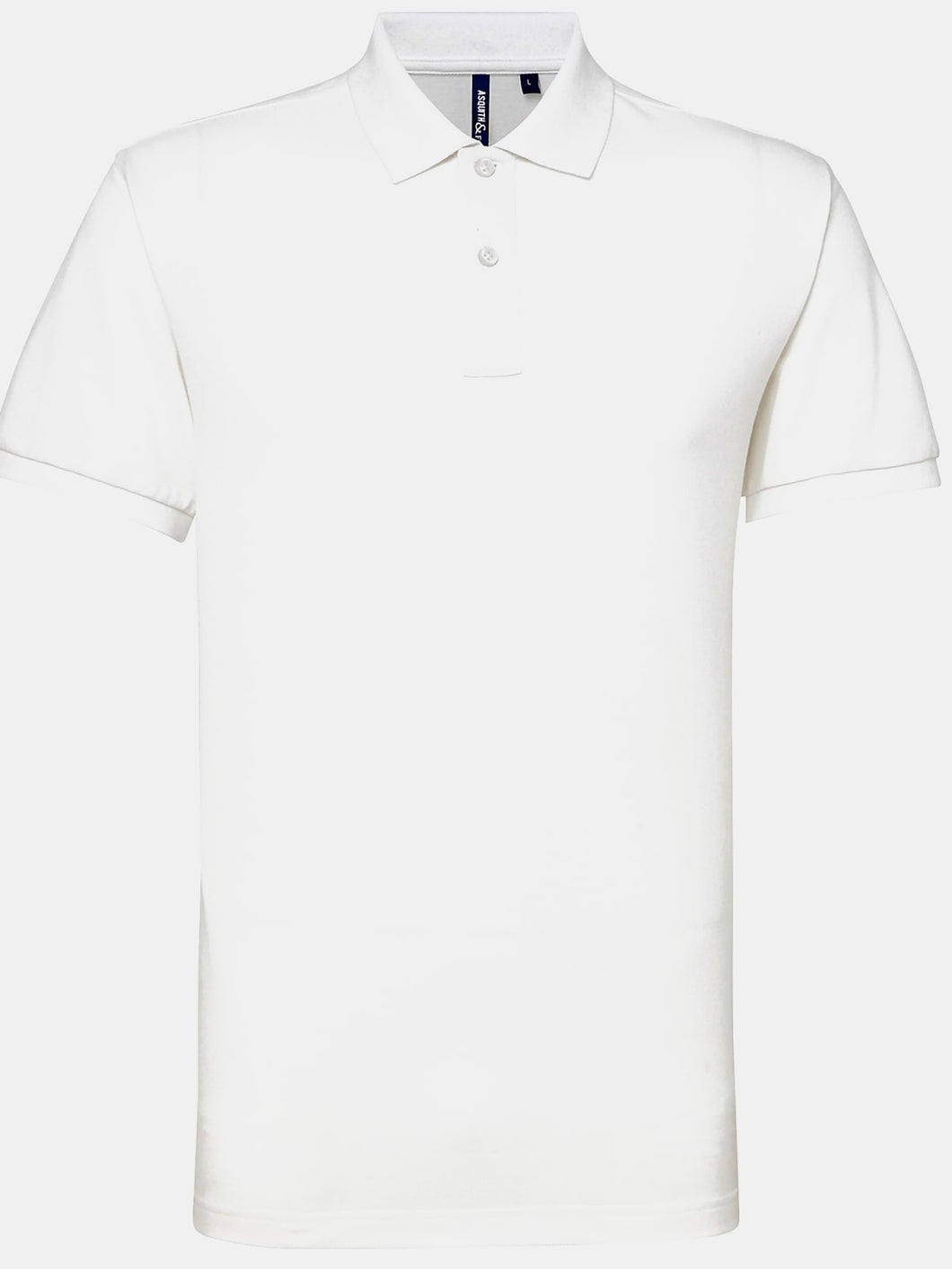 Asquith & Fox Mens Short Sleeve Performance Blend Polo Shirt (White)