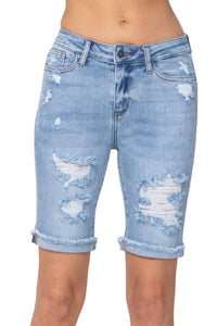 Destroyed High Rise Bermuda Short