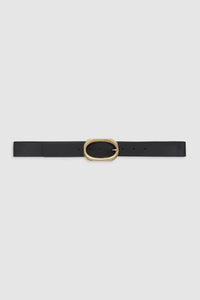 Signature Link Belt - Black With Gold