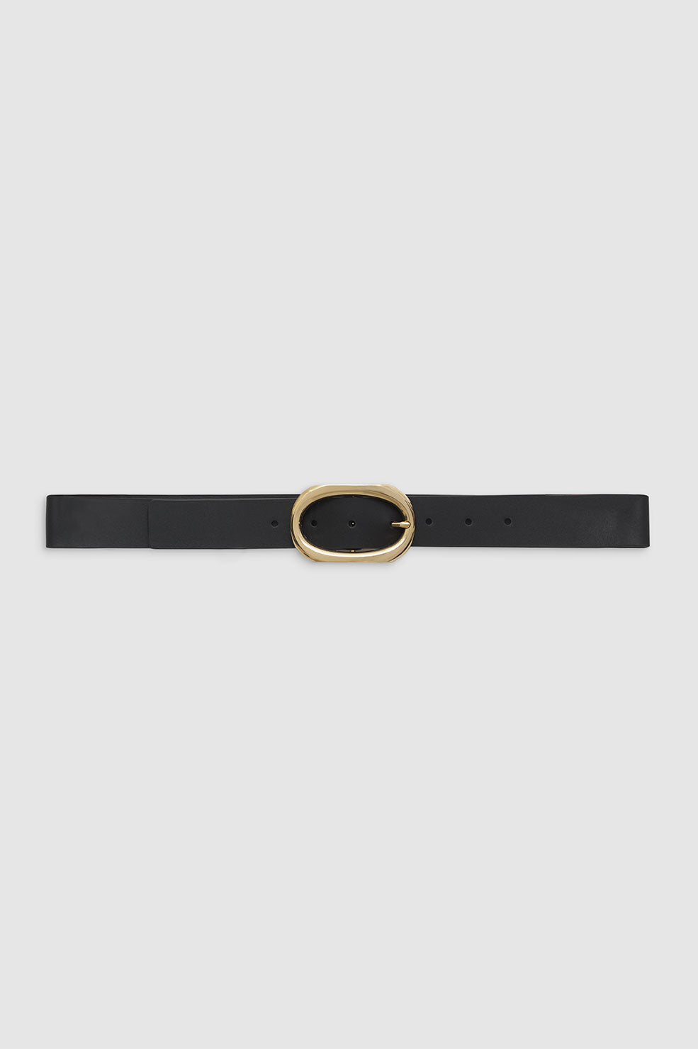 Signature Link Belt - Black With Gold