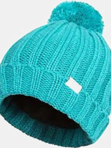 Childrens/Kids Nefti Pom Pom Beanie - Aqua Blue