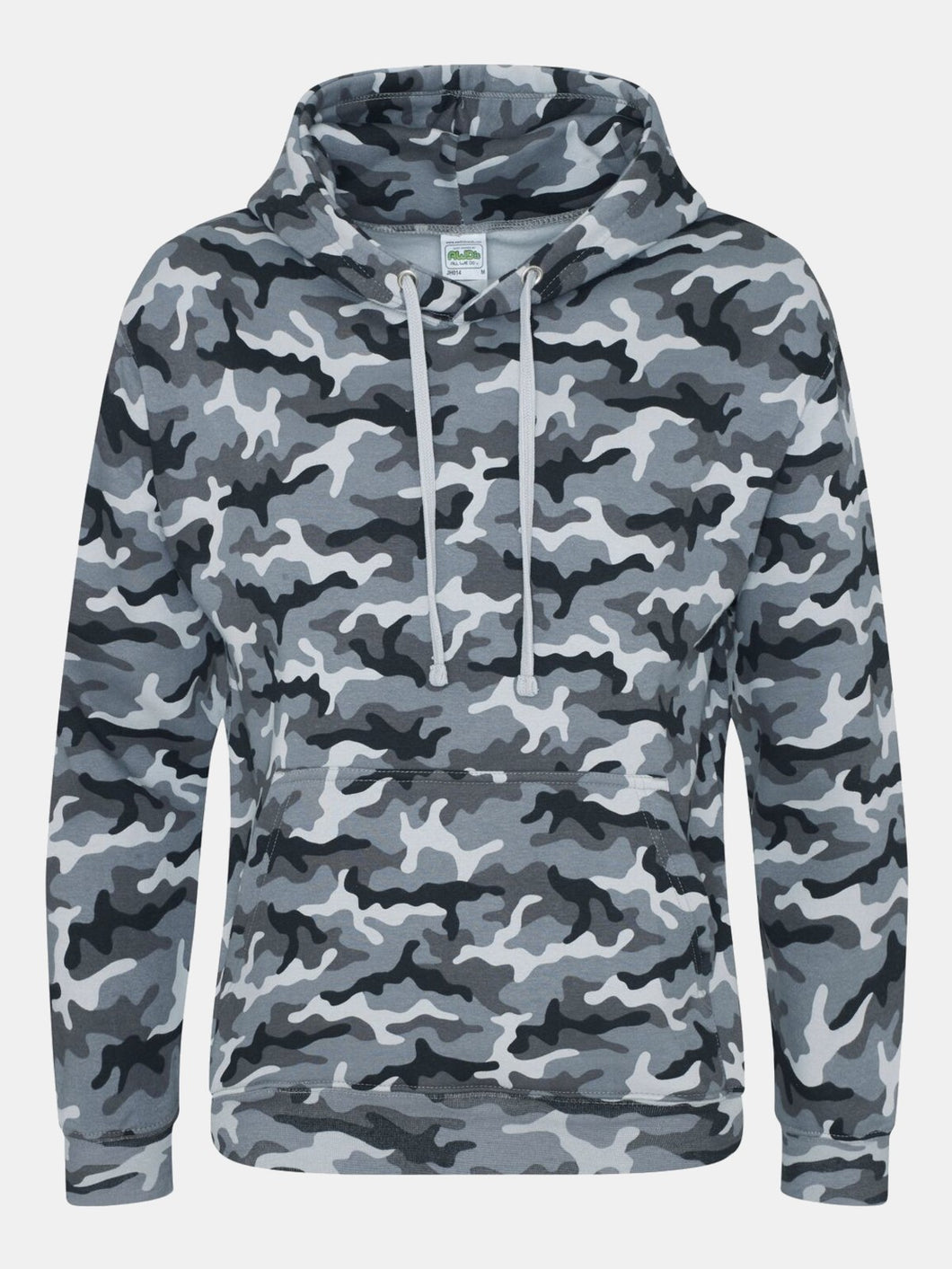 AWDis Mens Camo Hoodie (Grey Camo)