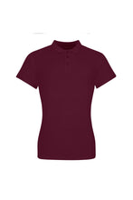 Load image into Gallery viewer, AWDis Just Polos Womens/Ladies The 100 Girlie Polo Shirt (Burgundy)