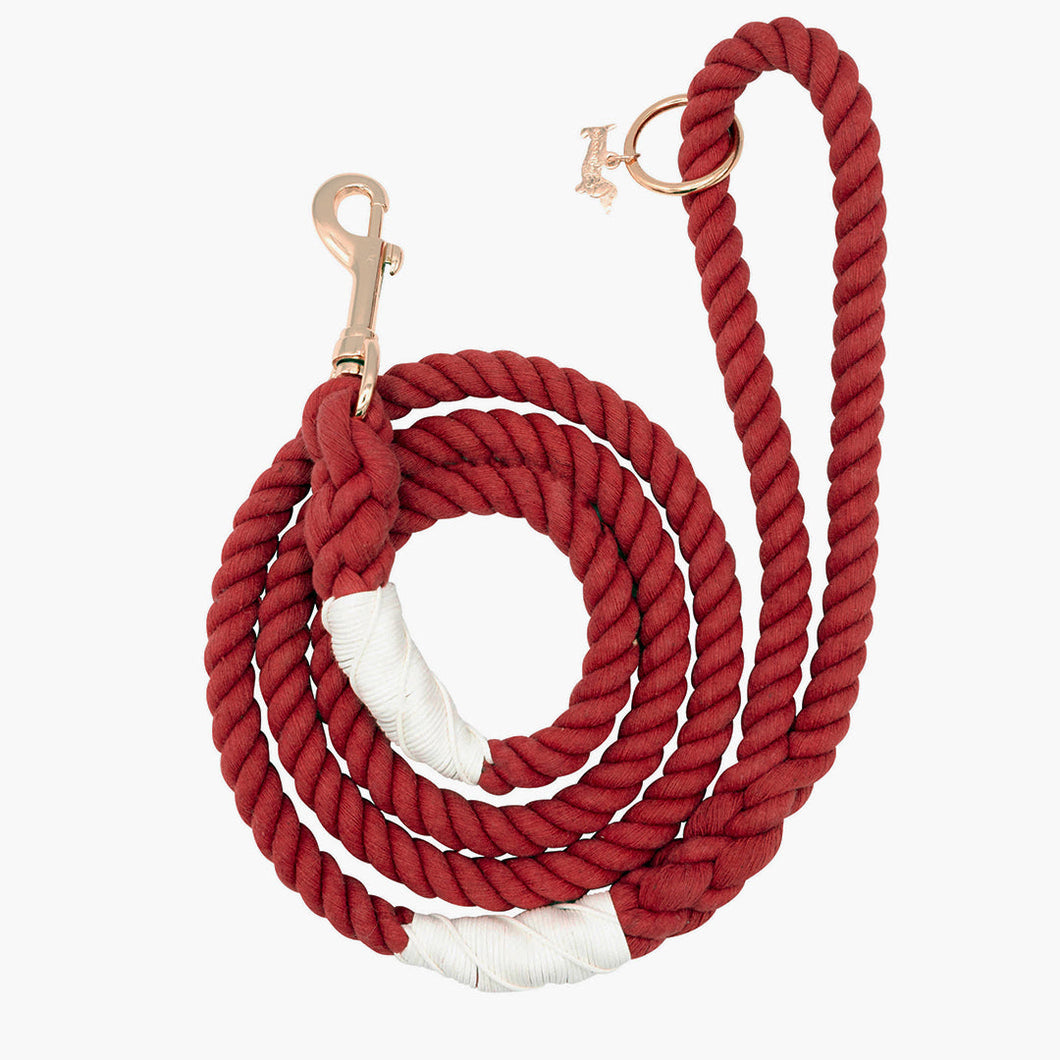 Rope Leash - Crimson