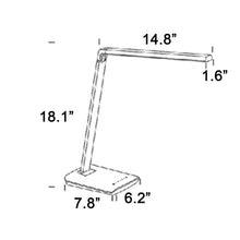 Load image into Gallery viewer, Tucker 16.5&quot; LED Desk Lamp