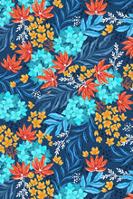 Load image into Gallery viewer, Eco-Friendly Bright Maximalist Floral Wallpaper