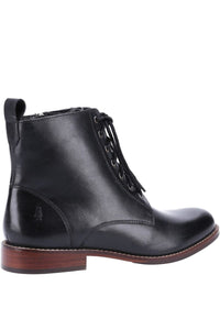 Womens/Ladies Josie Leather Ankle Boots - Black