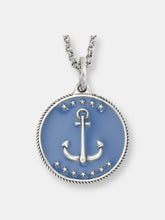 Load image into Gallery viewer, Of the Sea Anchor Enamel Medallion Charm