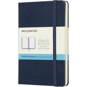 Moleskine Classic Pocket Hard Cover Dotted Notebook (Sapphire) (One Size)